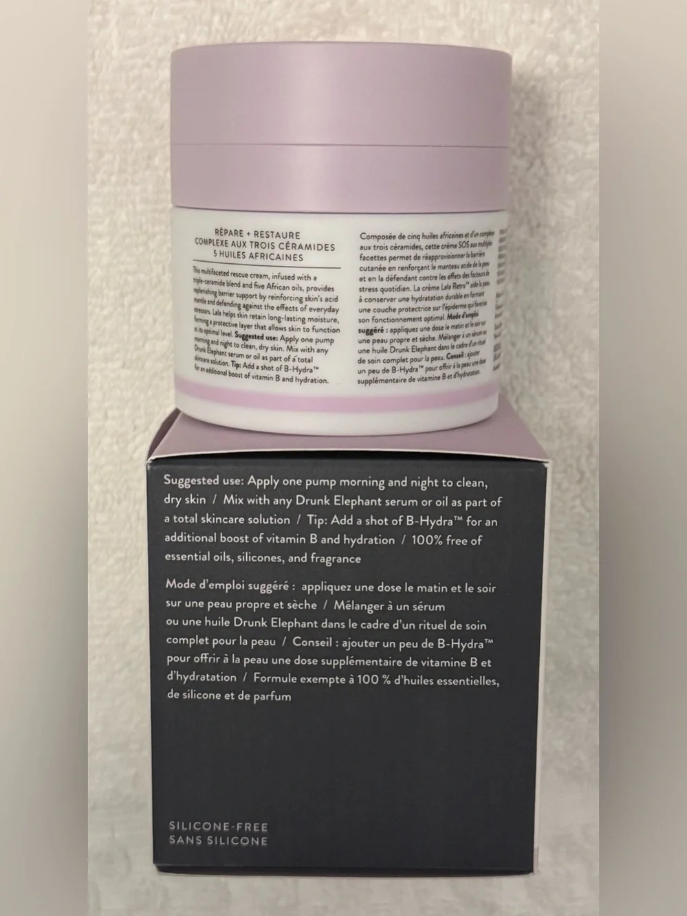 Drunk Elephant Lala Retro Whipped Cream w Triple-Ceramide & African Oils NEW